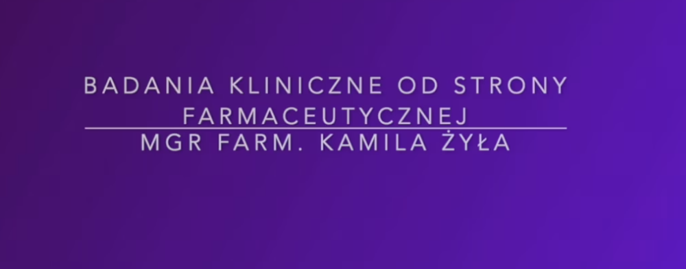 Prelegent mgr farm. Kamila Żyła